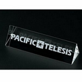 Crystal Desk Name Bar Award (1 5/8"x6"x1.75")